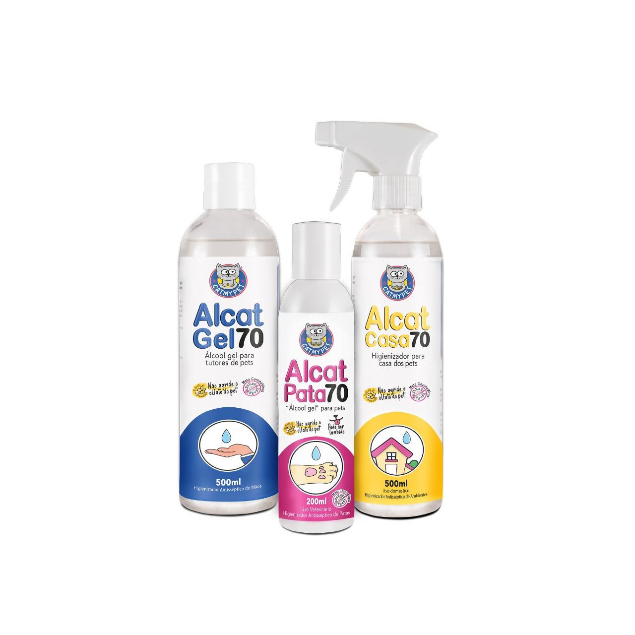 Linha de higienização é eficaz contra o coronavírus e foi desenvolvida para combater intoxicação de pets